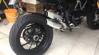 Ducati Multistrada 1200s Mivv decat pipe  midpipe and stock muffler sound [upl. by Winston]