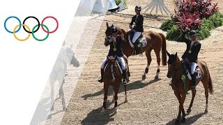 Frances equestrian jumping team wins gold [upl. by Ema]