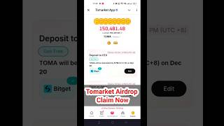 Tomarket Airdrop Claim Now  Tomarket Airdrop Withdraw Now  Tomarket Airdrop Uid Addressshorts [upl. by Cost146]