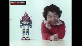 1977 Voltes V Popy Jumbo Machinder TV Commercial Japanese Advertisement chogokin w English Subtitle [upl. by Ahsiatal854]