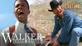 Walker Texas Ranger  Walker amp Trivette Track A Big Rig Accident  Wild Westerns [upl. by Ellinnet]