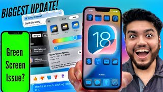 iOS 18 Update on iPhone 15🔥18 New Features in Hindi🔥 Green screen issues in iOS 18 [upl. by Any]