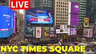 Live from NYCs Times Square  EarthCam [upl. by Onaireves]