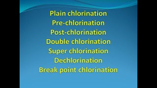 Methods of Chlorination  Types of Chlorination  Chlorination [upl. by Ekeiram]