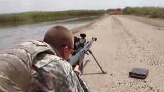 50 cal Barret sniper rifle fired in Iraq [upl. by Spaulding425]