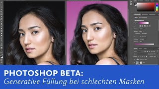 Photoshop Beta Schlecht maskierte Haare mit quotGenerativer Füllungquot verbessern [upl. by Aropizt]