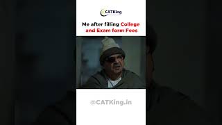 Average MBA Aspirant after paying Exam amp other form fees memes catexam cat2024 mba [upl. by Oilcareh]