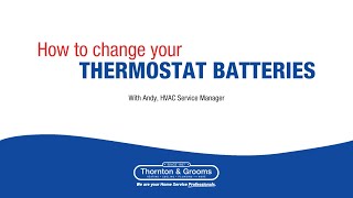 How to Change your Thermostat Batteries [upl. by Anyalram705]