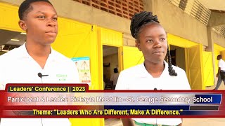 Young Leaders Trained》Leaders at St George Secondary School  Alleyne School LW2023 [upl. by Neenwahs]