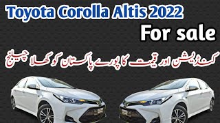 Toyota Corolla Altis 2022  For Sale  Used Car  Pakcarbazar [upl. by Linnet191]