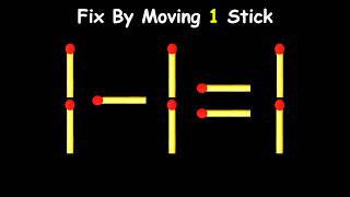 20 Difficult Matchstick Puzzles Only People with High IQ Can Solve [upl. by Brad]