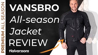 Halvarssons Vansbro  Allseason laminate ventilated motorcycle jacket [upl. by Iva]