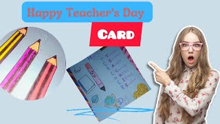 Happy Teachers Day Card Full Tutorial teacherteacherdaycardshandmadebestbeautifulshortvides [upl. by Stanfill482]