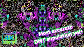 All New DMT Breakthrough Trip Simulation 4K [upl. by Arbed]