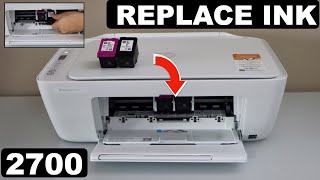 HP DeskJet 2700 Ink Cartridge Replacement [upl. by Htennek]