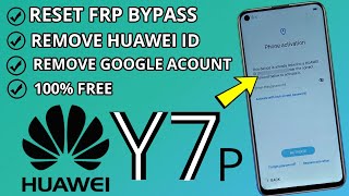 Huawei Y7P ART L29 Bypass FRP Remove Google Account Unlock HUAWEI ID 2021 [upl. by Oakes]