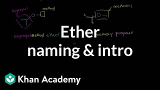 Ether naming and introduction  Organic chemistry  Khan Academy [upl. by Anohs]