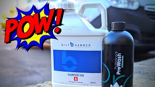 Bilt Hamber Surfex HD as a pre wash vs Nanolex Pro PreWash and Koch Chemie Vb [upl. by Tonya]