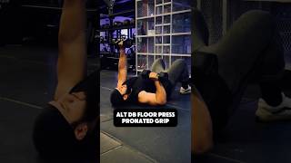 Alternating DB Floor Press  Pronated Grip [upl. by Sorvats]