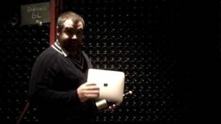 Sabering Champagne with iPad [upl. by Latsyrd]