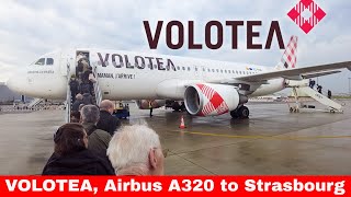 VOLOTEA Airbus A320 from Toulouse Blagnac to Strasbourg Flight Report [upl. by Ajit]