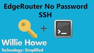 EdgeRouter No Password SSH  Key Based Authentication [upl. by Ikuy]