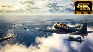 the battle of midway 1942D estroy Japanese ships Realistic ULTRA High Graphics Gameplay 4K 60FPS UHD [upl. by Nonek]