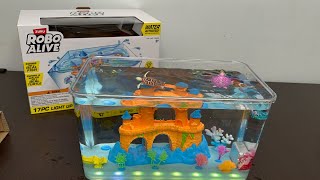 Zuru Robo Alive Aquarium Set Toys Unboxing amp Review [upl. by Anerual592]