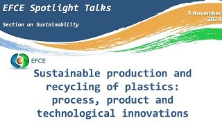 Sustainable production and recycling of plastics process product and technological innovations [upl. by Arraeis596]