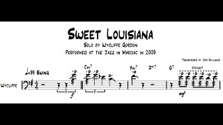 Wycliffe Gordon  Trombone Solo Transcription Sweet Louisiana [upl. by Medea]