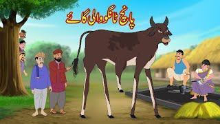 پانچ ٹانگو والی گاۓ  Five Leg Jadui Gaay  Urdu Story  Moral Stories  kahaniyan urdu [upl. by Nywg]