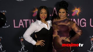 Julissa Calderon and Jessica Marie Garcia quotLatinas Acting Up 1st Annual Winter Soiréequot Pink Carpet [upl. by Acemat]