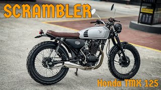 HONDA TMX 125 Alpha  Basic build  Scrambler [upl. by Lytsyrk]