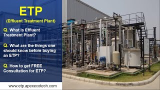 Effluent Treatment  ETP  ETP Supplier  Apex Ecotech [upl. by Fiden]