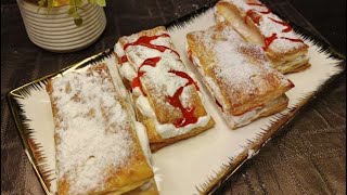 STRAWBERRY CREAM PUFF BY DECENT FOODS easy recipe [upl. by Crosby18]