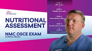 NMC OSCE  Nutritional Assessment Clinical Skill  OSCE Guide [upl. by Nicholson930]