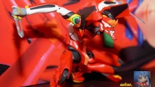 AFR  Evangelion 20 EVA Unit 02 Rebuild Version Robot Damashii Figure Review [upl. by Yart]