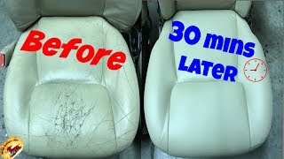 How To Repair The NASTIEST Leather amp Vinyl SeatsBack To PERFECT [upl. by Fredel]