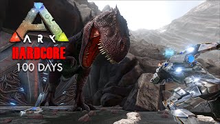 I Survived 100 Days In Hardcore Ark Survival Evolved The Island [upl. by Setsero763]