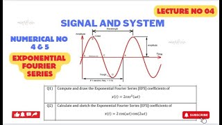 Compute amp draw the signal of 2coswtcos2wt amp cos2wt  lecture 4  Exponential Fourier series [upl. by Ainival]