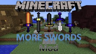 Minecraft 152 Mody  More Swords Mod Admin Ark sieje spustoszenie [upl. by Lajes465]