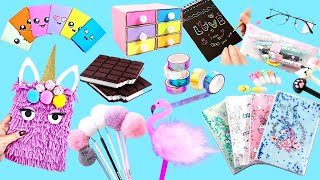 30 Easy DIY Amazing School Supplies  Cute Crafts for Back To School [upl. by Hanonew]