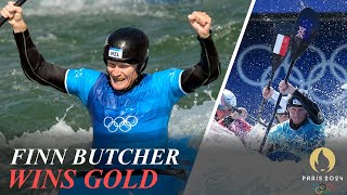 Canoe Slalom Finn Butcher Wins Mens Kayak Cross Gold  Olympics 2024 [upl. by Aibara]