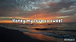 Honey my love so sweet  Dona SalazarCover Lyrics [upl. by Sisak554]