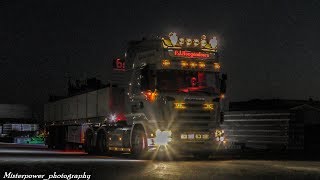 PJ Hoogendoorn Scania R620 V8 topline  Open pipe exhaust sound [upl. by Oznola796]