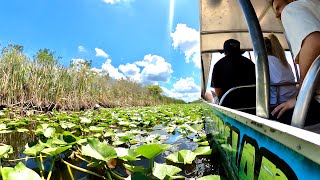 Everglades Holiday Park AIRBOAT RIDE  Miami Florida  2024  4k [upl. by Mossolb935]