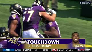 Devin Duvernay ELECTRIC opening kickoff return TD [upl. by Nilats]