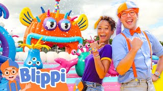 Blippi and Meekah’s Under the Sea Foam Party  Blippis Big 10  Educational Videos for Kids [upl. by Werdnael]