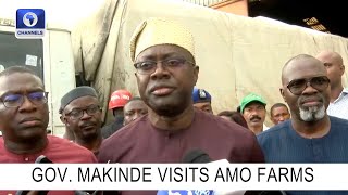 Gov Makinde Tours Amo Farm Sieberer Hatchery [upl. by Aehsal]