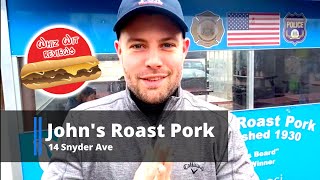 WhizWit Cheesesteak Review  Johns Roast Pork [upl. by Dex]